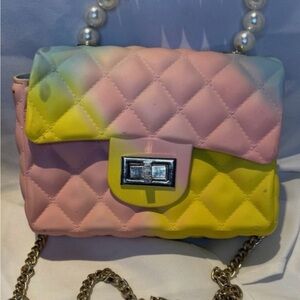 Colorful jelly Quilted Women's Bag